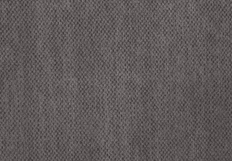 Pouf de rangement Morty de 48 po fabriqué au Canada en tissu de chenille - gris