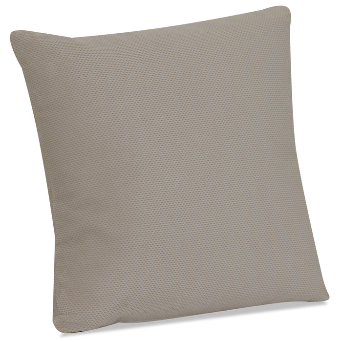Coussin décoratif  en polyester texturé - Plush écru