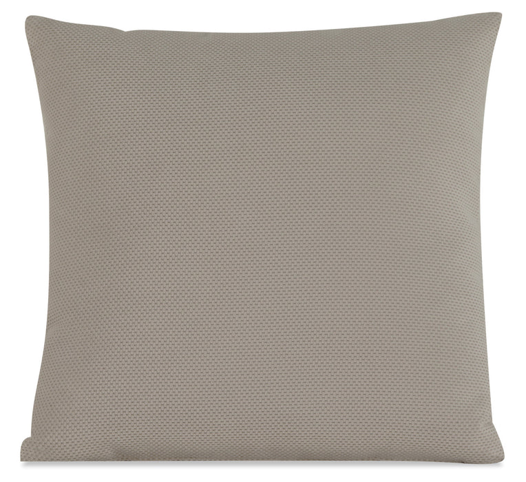 Coussin décoratif  en polyester texturé - Plush écru