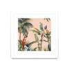 Œuvre d’art murale encadrée blanche et mate « Tropicano Ii » 36 x 36