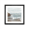 Œuvre d’art murale encadrée noire et mate « Beautiful Bay » 30 x 30