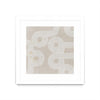 Œuvre d’art murale encadrée blanche et mate « Fluxus I » 36 x 36