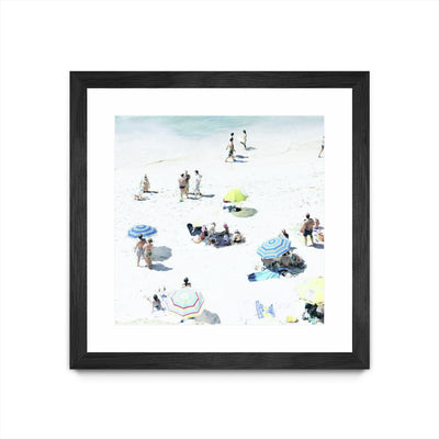 "Happy Days" Matted and Framed Black 36x36 Wall Art