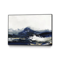 Œuvre d'art murale sur toile encadrée noire « Water » 36 x 24