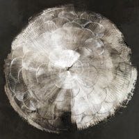 Œuvre d’art murale Giant Art « Touch Of Darkened Silver » 72 x 72