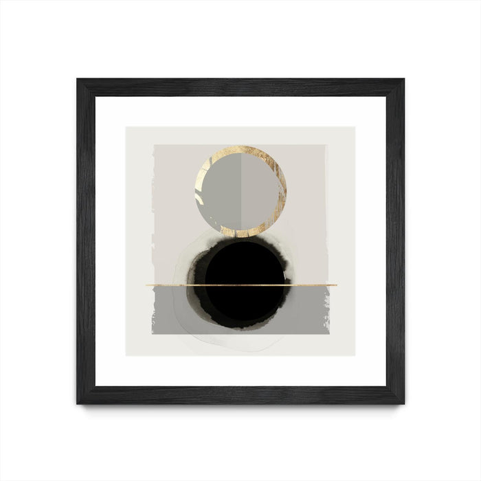 Œuvre d’art murale encadrée noire et mate « Dream Life Inspired I » 36 x 36