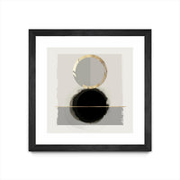 Œuvre d’art murale encadrée noire et mate « Dream Life Inspired I » 30 x 30