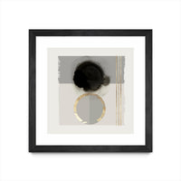 Œuvre d’art murale encadrée noire et mate « Dream Life Inspired Ii » 30 x 30