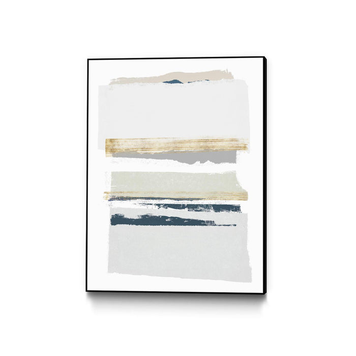 Œuvre d'art murale sur toile encadrée noire « Boulevard I » 24 x 32