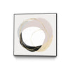 Œuvre d’art murale sur toile encadrée noire « Ring Of Gold Ii » 20 x 20