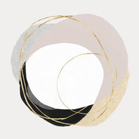 Œuvre d’art murale Giant Art « Ring Of Gold Ii » 72 x 72