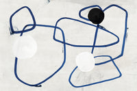 Œuvre d’art murale Giant Art « Midblue I » 72 x 48