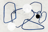 Œuvre d’art murale Giant Art « Midblue Ii » 72 x 48