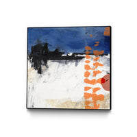 Œuvre d’art murale sur toile encadrée noire « Midnight Rise Ii » 20 x 20