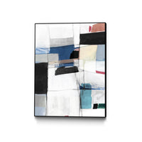 Œuvre d'art murale sur toile encadrée noire « Sky Energy I » 30 x 40