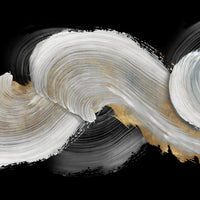 Œuvre d’art murale Giant Art « White Swirls » 72 x 72