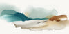 Œuvre d’art murale Giant Art « Inky Blue Mountains » 72 x 36