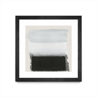 Œuvre d’art murale encadrée noire et mate « Star Night Interlude » 30 x 30