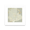 Œuvre d’art murale encadrée blanche et mate « Sea Coral I » 30 x 30