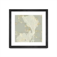 Œuvre d’art murale encadrée noire et mate « Sea Coral Ii » 30 x 30