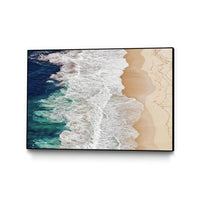Œuvre d'art murale sur toile encadrée noire « Feldtkeller - Where The Ocean Ends » 36 x 24