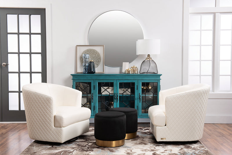 Armoire décorative Rigolet de 60 po avec 4 portes - bleue