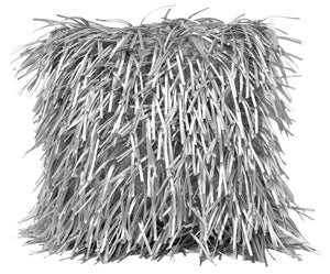 Coussin décoratif Stringy 16 po - gris