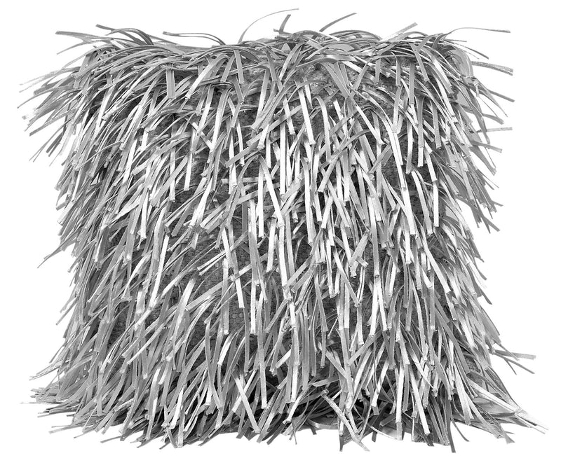 Coussin décoratif Stringy 16 po - gris