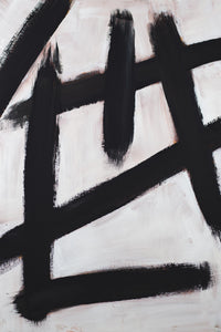 Œuvre d’art murale Giant Art « Ink Strokes » 72 x 48