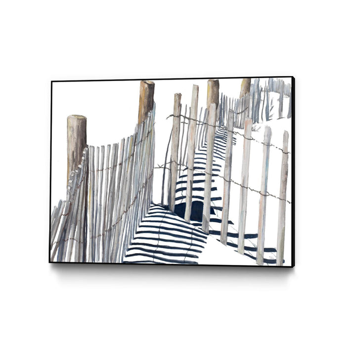 Œuvre d'art murale sur toile encadrée noire « Shadows Of Paradise » 32 x 24