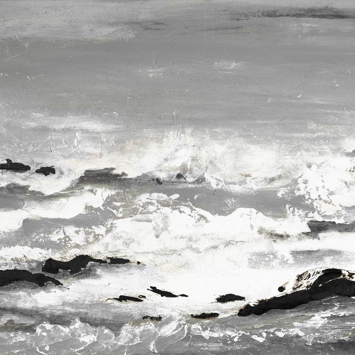 Œuvre d’art murale Giant Art « Rocks And Waves » 54 x 54