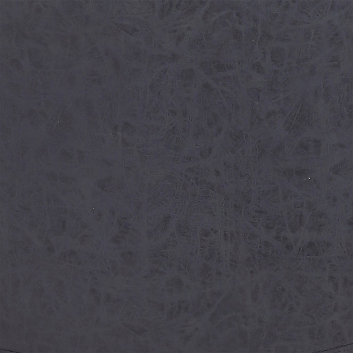 Chaise de salle à manger Tess en tissu d’apparence cuir et en métal - grise