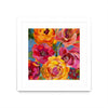 Œuvre d’art murale encadrée blanche et mate « Spring Bouquet V32 » 30 x 30