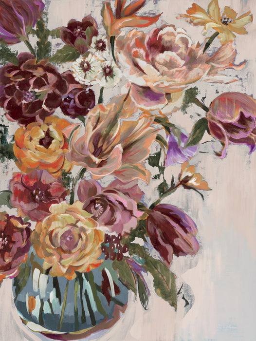 Œuvre d’art murale Giant Art « Spring Bouquet V34 » 72 x 54