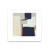 Œuvre d’art murale encadrée blanche et mate « Bay Bridge V1 » 30 x 30