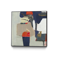 Œuvre d’art murale sur toile encadrée noire « Orange Crush V9 » 20 x 20