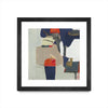 Œuvre d’art murale encadrée noire et mate « Orange Crush V9 » 30 x 30
