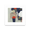 Œuvre d’art murale encadrée blanche et mate « Orange Crush V9 » 30 x 30