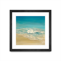 Œuvre d’art murale encadrée noire et mate « Coastal Viewpoint Ii » 36 x 36