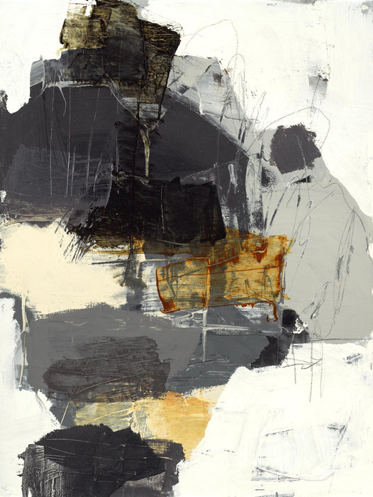 Œuvre d’art murale Giant Art « Monochrome Manta I » 72 x 54