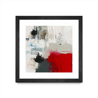 Œuvre d'art murale sur toile encadrée noire « The Mountain Comes To You » 30 x 30