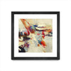 Œuvre d’art murale encadrée noire et mate « Positive Energy I » 30 x 30