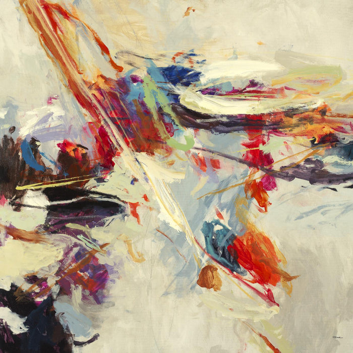 Œuvre d’art murale Giant Art « Positive Energy I » 54 x 54