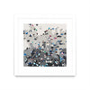 Œuvre d’art murale encadrée blanche et mate « Crowd Sourcing » 36 x 36