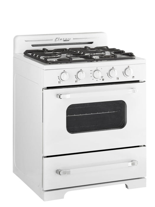 Cuisinière gaz propane Classic Rétro hors réseau par Unique 30 po avec allumage à pile - UGP-30CR OF1 W