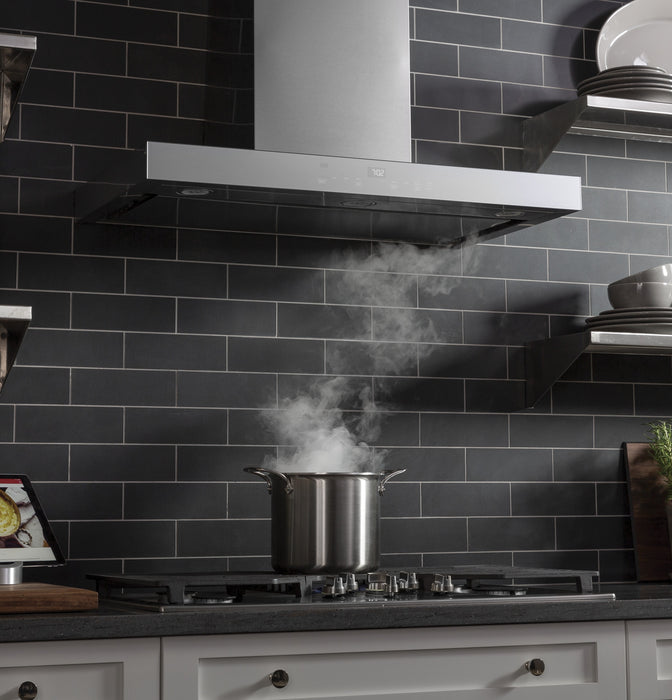 Hotte de cuisinière murale intelligente GE de 36 po - UVW9361SLSS