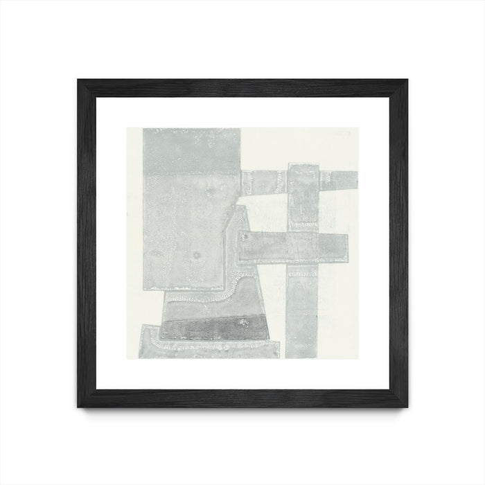 Œuvre d’art murale encadrée noire et mate « Orien » 36 x 36