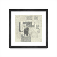 Œuvre d’art murale encadrée noire et mate « Camera Obscura » 36 x 36