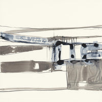 Œuvre d’art murale Giant Art « Stark Lines Ii » 54 x 54
