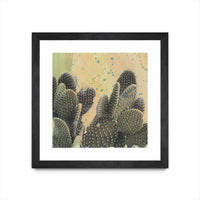 Œuvre d’art murale encadrée noire et mate « Desert Dreams Ii » 30 x 30